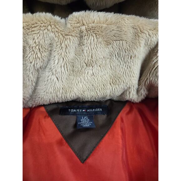 Tommy Hilfiger Womens Every Day Essential Long Lightweight Coat Brown Large - Picture 3 of 7